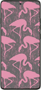 Силиконовый чехол Vintage-Flamingos для Motorola Edge 60 Pro 5G - 4171u-4020 изображение 