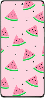 Силиконовый чехол Розовый арбуз для Motorola Edge 60 Pro 5G - 4314u-4020 изображение 