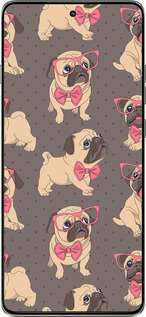 Силиконовый чехол мопсики 2 для Motorola Edge 60 Pro 5G - 4362u-4020 изображение 