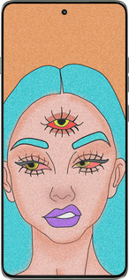 Силиконовый чехол Девушка рисунок для Motorola Edge 60 Pro 5G - 4576u-4020 изображение 