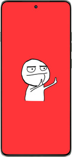 Силиконовый чехол Мем для Motorola Edge 60 Pro 5G - 4578u-4020 изображение 