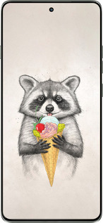 Силиконовый чехол Енотик с мороженым для Motorola Edge 60 Pro 5G - 4602u-4020 изображение 