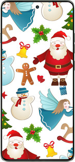 Силиконовый чехол Новогодний 1 для Motorola Edge 60 Pro 5G - 4614u-4020 изображение 