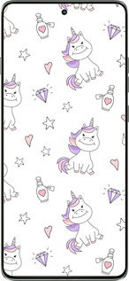 Силиконовый чехол Единорожка v2 для Motorola Edge 60 Pro 5G - 4703u-4020 изображение 