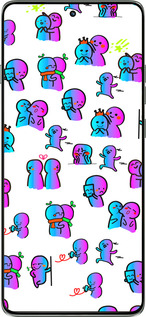 Силиконовый чехол Эмоции для Motorola Edge 60 Pro 5G - 4736u-4020 изображение 