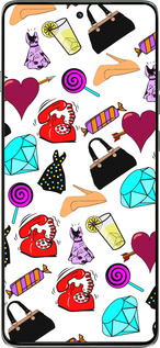 Силиконовый чехол stickers для Motorola Edge 60 Pro 5G - 4757u-4020 изображение 