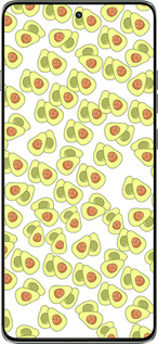 Силиконовый чехол Весёлые авокадо для Motorola Edge 60 Pro 5G - 4799u-4020 изображение 
