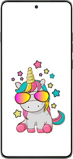 Силіконовий чехол Єдиноріг в окулярах для Motorola Edge 60 Pro 5G - 4879u-4020 изображение 