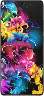 Силиконовый чехол Абстрактные цветы для Motorola Edge 60 Pro 5G - 511u-4020 изображение 