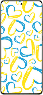 Силіконовий чехол Серця UA  для Motorola Edge 60 Pro 5G - 5292u-4020 изображение 