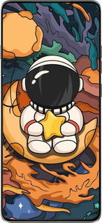 Силиконовый чехол Астронавт и звезда для Motorola Edge 60 Pro 5G - 5326u-4020 изображение 