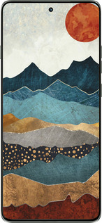 Силиконовый чехол Закат горы для Motorola Edge 60 Pro 5G - 5434u-4020 изображение 