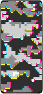 Силиконовый чехол Пиксельный камуфляж для Motorola Edge 60 Pro 5G - 5481u-4020 изображение 