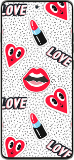 Силиконовый чехол Стикеры v3 для Motorola Edge 60 Pro 5G - 5502u-4020 изображение 