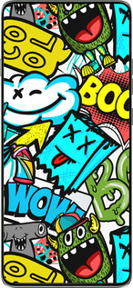 Силиконовый чехол Стикеры v4 для Motorola Edge 60 Pro 5G - 5508u-4020 изображение 