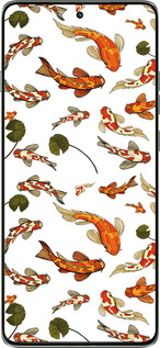 Силиконовый чехол Рыбы Кои для Motorola Edge 60 Pro 5G - 5535u-4020 изображение 