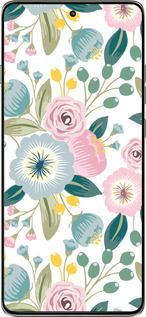 Силиконовый чехол Цветочные обои v2 для Motorola Edge 60 Pro 5G - 5602u-4020 изображение 