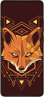 Силиконовый чехол Лиса геометрия для Motorola Edge 60 Pro 5G - 5607u-4020 изображение 