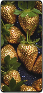 Силиконовый чехол Золотая клубника для Motorola Edge 60 Pro 5G - 5637u-4020 изображение 