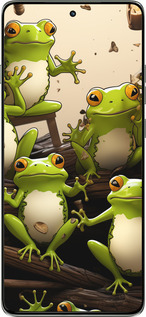 Силиконовый чехол Жабки для Motorola Edge 60 Pro 5G - 5656u-4020 изображение 