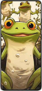 Силиконовый чехол Веселая жаба для Motorola Edge 60 Pro 5G - 5658u-4020 изображение 