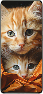 Силиконовый чехол Котики 2 для Motorola Edge 60 Pro 5G - 5664u-4020 изображение 