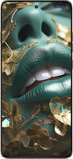 Силиконовый чехол Губы 2 для Motorola Edge 60 Pro 5G - 5667u-4020 изображение 