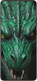 Силиконовый чехол Зелёный дракон v2 для Motorola Edge 60 Pro 5G - 5817u-4020 изображение 
