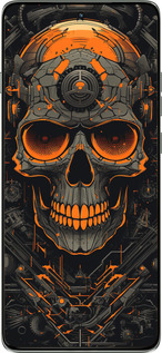 Силиконовый чехол Череп для Motorola Edge 60 Pro 5G - 5952u-4020 изображение 