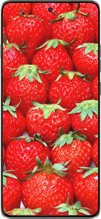 Силиконовый чехол Клубника для Motorola Edge 60 Pro 5G - 6020u-4020 изображение 