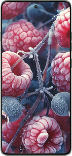 Силіконовий чехол Морозні ягоди для Motorola Edge 60 Pro 5G - 6033u-4020 изображение 