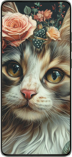 Силиконовый чехол Cats and flowers для Motorola Edge 60 Pro 5G - 6069u-4020 изображение 