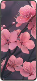 Силиконовый чехол Пурпурная сакура для Motorola Edge 60 Pro 5G - 6075u-4020 изображение 