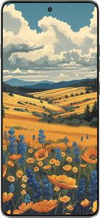Силиконовый чехол Украинское поле для Motorola Edge 60 Pro 5G - 6082u-4020 изображение 