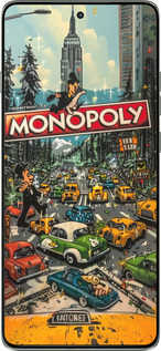 Силиконовый чехол Городской драйв Monopoly для Motorola Edge 60 Pro 5G - 6088u-4020 изображение 