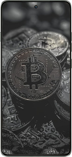 Силиконовый чехол Black Bitcoin для Motorola Edge 60 Pro 5G - 6090u-4020 изображение 