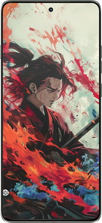 Силиконовый чехол Битва стихий для Motorola Edge 60 Pro 5G - 6110u-4020 изображение 