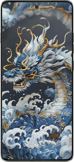 Силіконовий чехол Водяний дракон для Motorola Edge 60 Pro 5G - 6113u-4020 изображение 