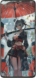 Силіконовий чехол Гейша-воїн для Motorola Edge 60 Pro 5G - 6124u-4020 изображение 