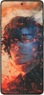 Силиконовый чехол Лицо в пламени для Motorola Edge 60 Pro 5G - 6127u-4020 изображение 