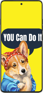Силиконовый чехол чехол с корги You Can Do It для Motorola Edge 60 Pro 5G - 6184u-4020 изображение 