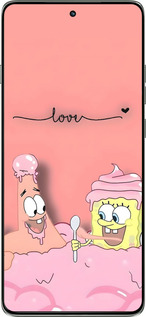 Силіконовий чехол Спанч Боб для Motorola Edge 60 Pro 5G - 6282u-4020 изображение 