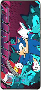 Силиконовый чехол Соник для Motorola Edge 60 Pro 5G - 6284u-4020 изображение 