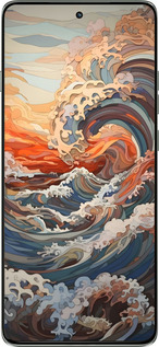 Силіконовий чехол Арт хвилі для Motorola Edge 60 Pro 5G - 6324u-4020 изображение 