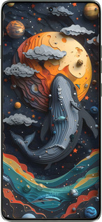 Силіконовий чехол Кит у космосі для Motorola Edge 60 Pro 5G - 6328u-4020 изображение 