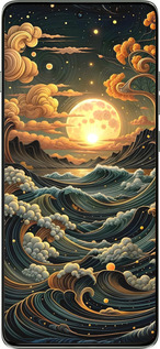 Силиконовый чехол Арт волны для Motorola Edge 60 Pro 5G - 6332u-4020 изображение 