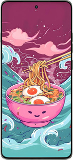 Силиконовый чехол Рамен для Motorola Edge 60 Pro 5G - 6360u-4020 изображение 