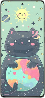 Силіконовий чехол Милый котик для Motorola Edge 60 Pro 5G - 6364u-4020 изображение 