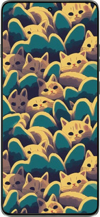 Силиконовый чехол С изображением кошек для Motorola Edge 60 Pro 5G - 6429u-4020 изображение 