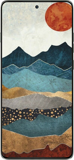 Силиконовый чехол Янтарный закат для Motorola Edge 60 Pro 5G - 6475u-4020 изображение 